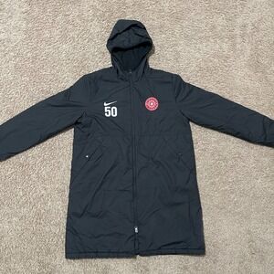 Portland Thorns Jacket Large Black #50 Olivia Moultrie Player Issued Nike Parka